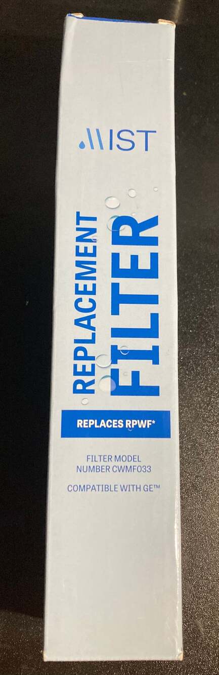 MIST Replacement Refrigerator Water Filter CWMF033 Replaces RPWF